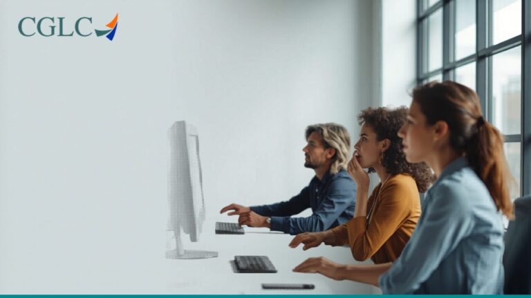 Automação com IA: profissionais analisando fluxos e processos