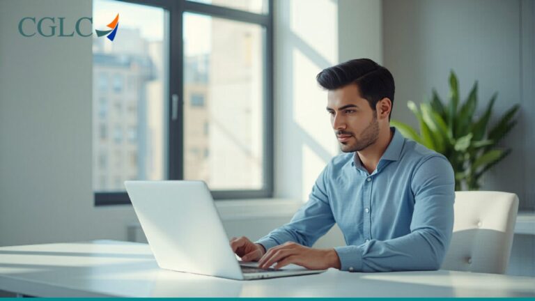 Como usar o ChatGPT na empresa: profissional usando IA no computador