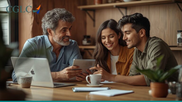 IA para pequenas empresas: equipe de pequeno negócio usando tecnologia