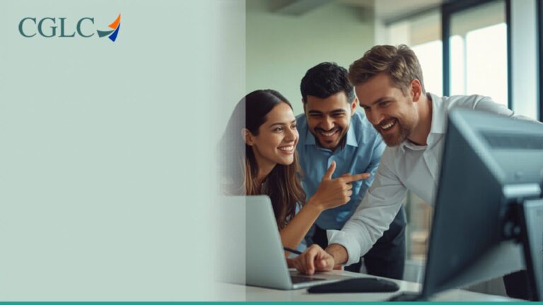 Inteligência artificial para empresas: equipe usando tecnologia