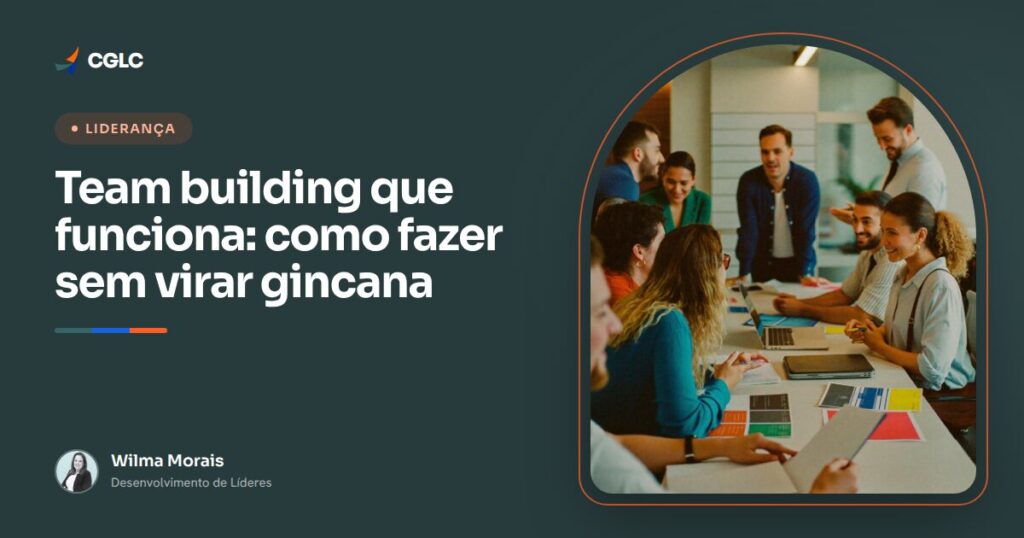 Capa do artigo sobre team building, com a autora Wilma Morais
