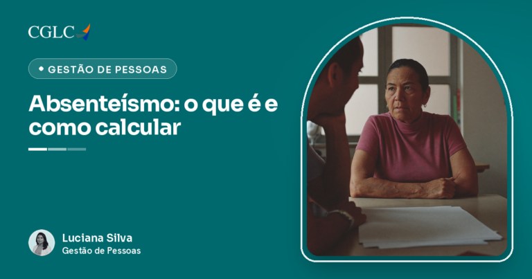 Capa do artigo sobre absenteísmo, com a autora Luciana Silva
