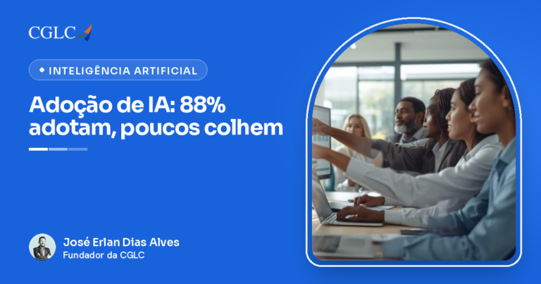 Profissionais apontando para dashboards de dados em monitores