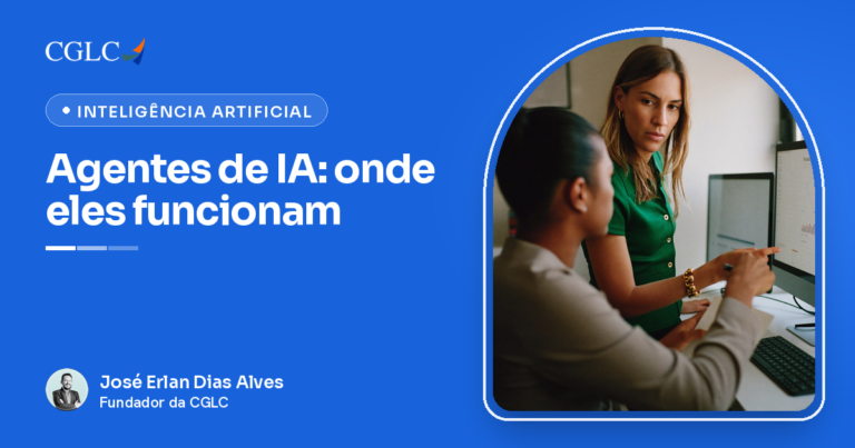 Capa do artigo sobre agentes de IA, com o autor José Erlan Dias Alves