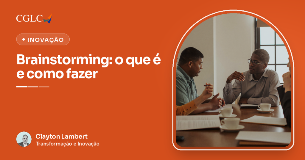Capa do artigo sobre brainstorming, com o autor Clayton Lambert