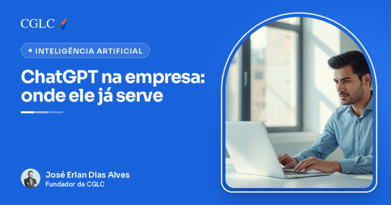 Como usar o ChatGPT na empresa: profissional usando IA no computador