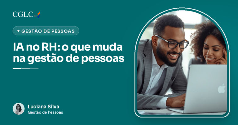 IA no RH: profissionais de recursos humanos analisando dados