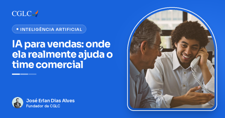 Capa do artigo sobre IA para vendas, com o autor José Erlan Dias Alves