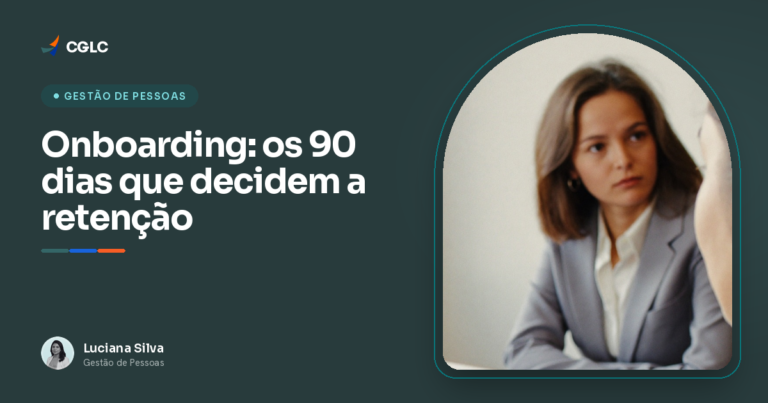 Capa do artigo sobre onboarding, com a autora Luciana Silva