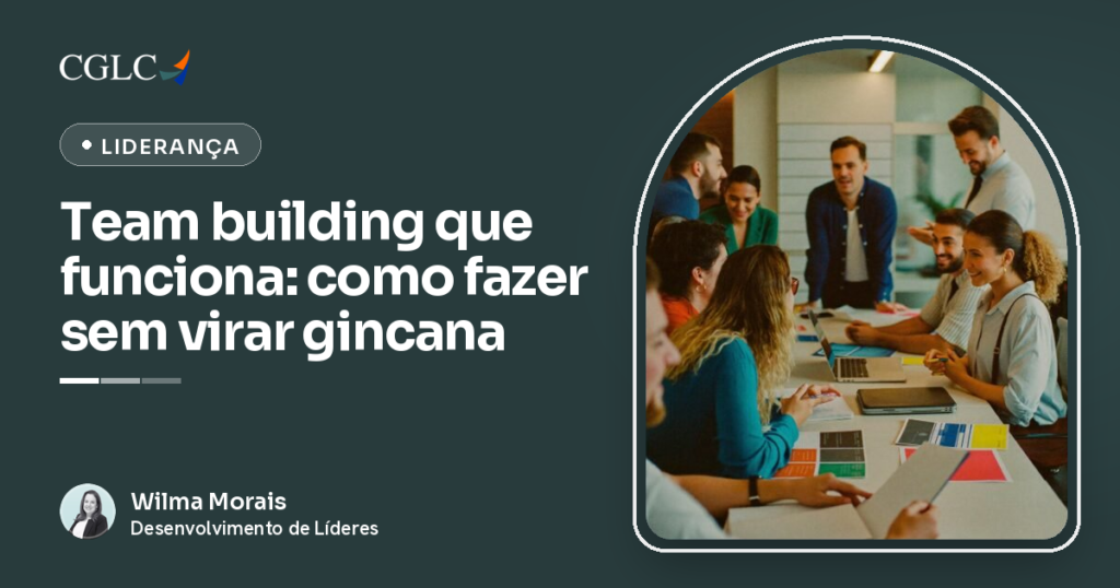 Capa do artigo sobre team building, com a autora Wilma Morais